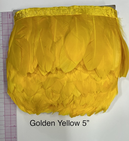 Nagorie Gold Yellow Feather 5\"